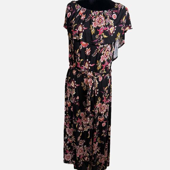 Lane Bryant 4-in-1 Convertible Maxi Dress Plus 18/20 NWT Off Shoulder Paisley - Picture 9 of 16